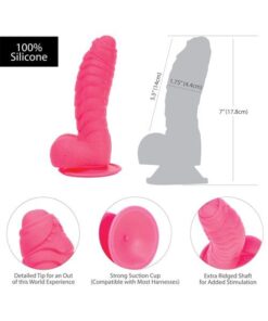 Addiction Tom 7" Dildo - Hot Pink