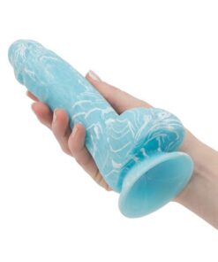 Addiction Luke 7.5" Glow in the Dark Dildo - Blue