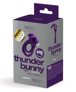 VeDO Thunder Rechargeable Dual Ring - Deep Purple