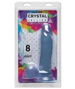 Crystal Jellies 8" Ballsy Cock - Clear