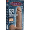 Noches Latinas Ultraskyn Pene Real Con Testiculos 6 " - Caramel