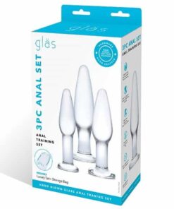 Glas 3 pc Glass Anal Training Kit