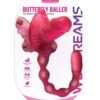 Wet Dreams Buttefly Baller Sex Harness w/Dildo - Pink