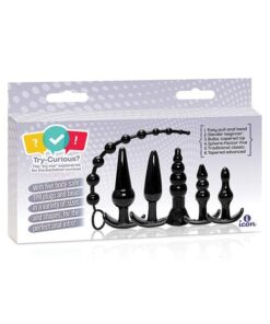 Try-Curious Anal Plug Kit - Black