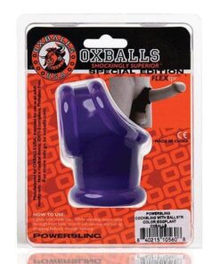 Oxballs Powerballs Cocksling & Ball Stretcher - Eggplant