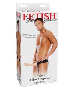 Fetish Fantasy Series 10" Hollow Strap On - Flesh