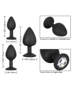 Silicone Gem Anal Kit - Black