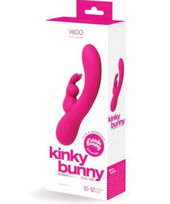 VeDO Kinky Bunny Plus Rechargeable Dual Vibe - Foxy Pink