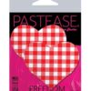 Pastease Premium Gingham Heart - Red O/S