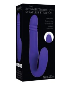 Adam & Eve Eve's Ultimate Thrusting Strapless Strap On - Purple