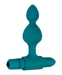 Adam & Eve Vibrating Anal Bumpy Bead Set - Teal