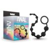 Blush Anal Adventures Platinum Silicone 10 Anal  Beads - Black