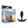 Blush Anal Adventures Platinum Silicone Vibra Slim Plug Small - Black