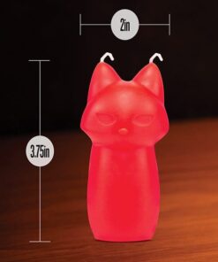 Blush Temptasia Fox Drip Candle - Red