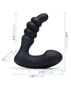 Blue Line Vibrating Prostate Prodder w/Remote - Black