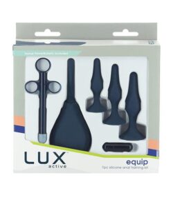 Lux Active Equip Silicone Anal Training Kit - Dark Blue