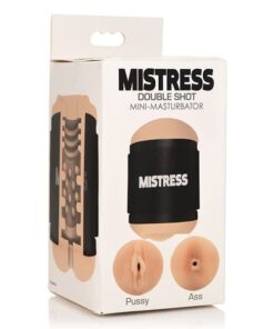 Curve Novelties Mistress Mini Double Stroker Pussy & Ass - Light