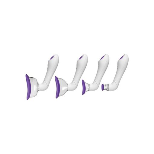 Bloom Intimate Body Automatic Vibrating Rechargeable Pump - Purple/White