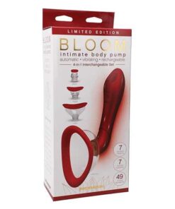 Bloom Intimate Body Automatic Vibrating Rechargeable Pump Limited Edition - Red