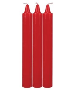 Japanese Drip Candles - Pack of 3 Red