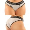 Vibes Buddy Pack Icy Girl Metallic Boy Brief & Lace Thong Black QN