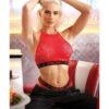 Vibes Extra Spicy Halter Bralette & Cheeky Panty Chili Red M/L