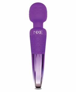 Nixie Rechargeable Wand Massager - Purple Ombre Metallic