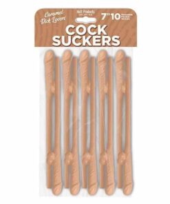 Cock Suckers Pecker Straws - Caramel Lovers Pack of 10