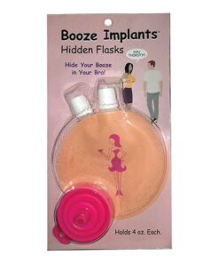 Booze Implants Hidden Flask - 4 oz Each