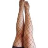 Kix'ies Michelle Large Fishnet Thigh High Black D