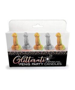 Glitterati Penis Party Candle - Pack of 5