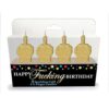 Happy Fucking Birthday FU Candle Set