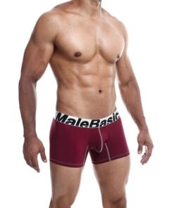 Male Basics Performance Boxer Burgundy SM