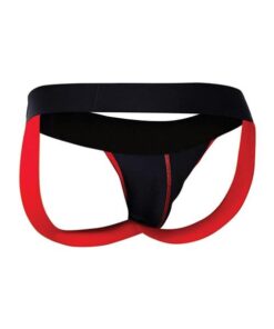 Male Basics Neon Jockstrap Red MD