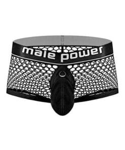 Cock Pit Fishnet Mini Cock Ring Short Black SM