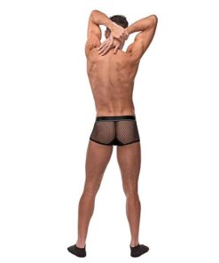 Cock Pit Fishnet Mini Cock Ring Short Black XL