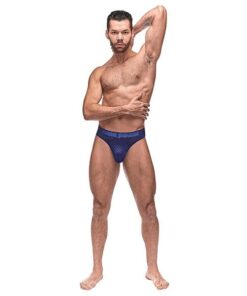 Diamond Mesh Bong Thong Blue S/M