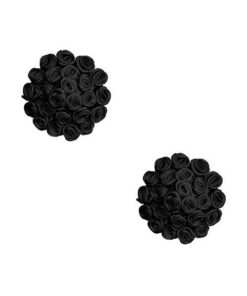 Burlesque Nightfall Roses Reusable Silicone Nipztix - Black O/S