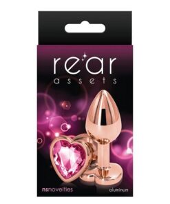 Rear Assets Rose Gold Heart Small - Pink