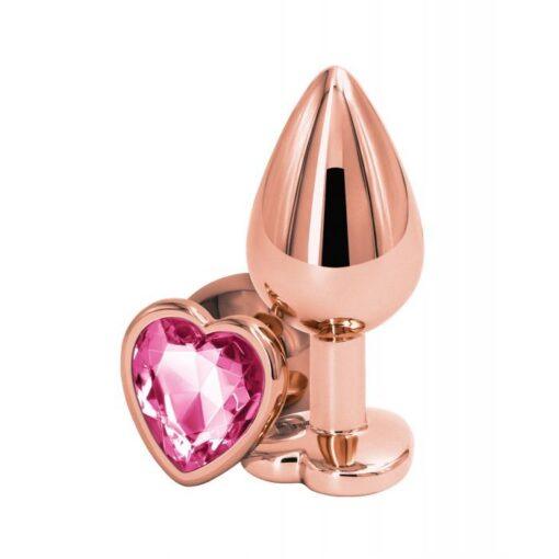 Rear Assets Rose Gold Heart Medium - Pink