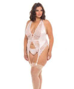 Noah Soft Cup Merrywidow w/Garter Straps & G-String Peach Whip 1X/2X