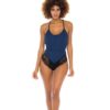 Claribel Ribbed Jersey Romper Estate Blue/Black L/XL