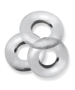 Oxballs Fat Willy 3 Pack Jumbo Cock Rings - Clear