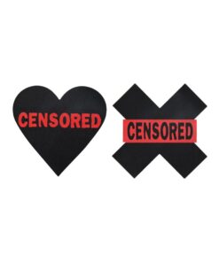 Peekaboos Censored Hearts & X - Pack of 2