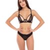 Rene Rofe New in Town Bra & Panty Black M/L