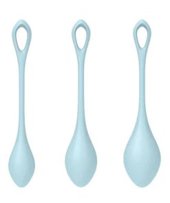 Satisfyer Yoni Power 2 Balls Training Set - Light Blue