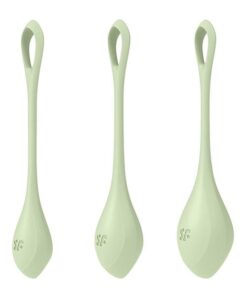 Satisfyer Yoni Power 2 Balls Training Set - Light Green