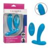 Silicone Pulsing Pleaser w/Remote - Blue