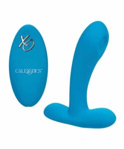 Silicone Pulsing Pleaser w/Remote - Blue