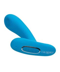 Silicone Pulsing Pleaser w/Remote - Blue